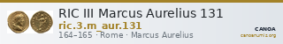 RIC III Marcus Aurelius 131 — CANOA