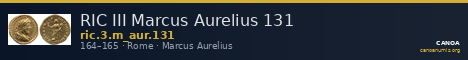 RIC III Marcus Aurelius 131 — CANOA