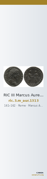 RIC III Marcus Aurelius 1313 — CANOA