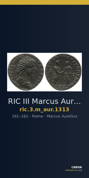 RIC III Marcus Aurelius 1313 — CANOA