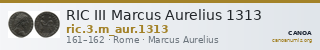 RIC III Marcus Aurelius 1313 — CANOA