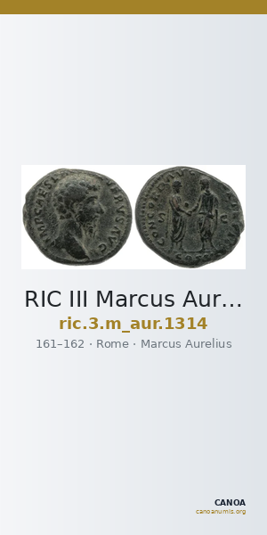 RIC III Marcus Aurelius 1314 — CANOA