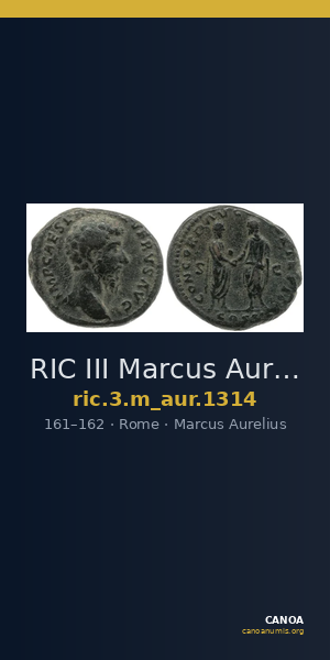 RIC III Marcus Aurelius 1314 — CANOA