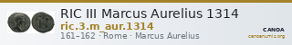 RIC III Marcus Aurelius 1314 — CANOA