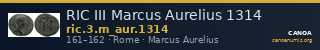 RIC III Marcus Aurelius 1314 — CANOA