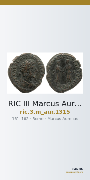 RIC III Marcus Aurelius 1315 — CANOA