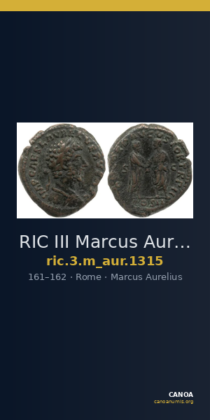 RIC III Marcus Aurelius 1315 — CANOA