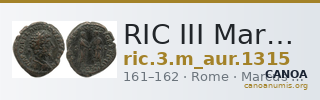 RIC III Marcus Aurelius 1315 — CANOA