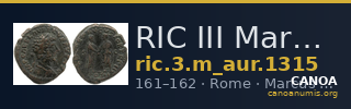 RIC III Marcus Aurelius 1315 — CANOA