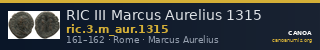 RIC III Marcus Aurelius 1315 — CANOA