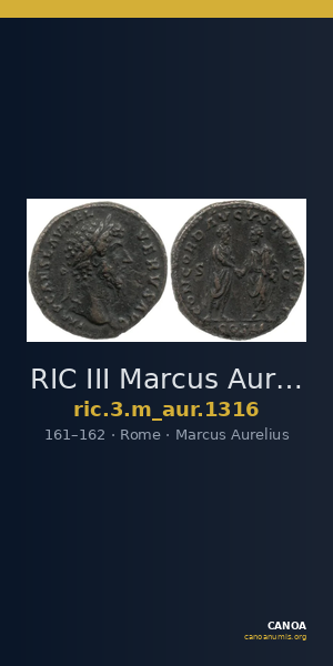 RIC III Marcus Aurelius 1316 — CANOA