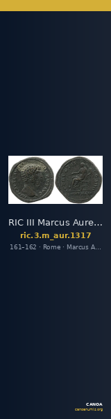 RIC III Marcus Aurelius 1317 — CANOA