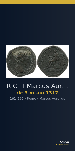 RIC III Marcus Aurelius 1317 — CANOA