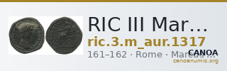 RIC III Marcus Aurelius 1317 — CANOA