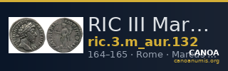 RIC III Marcus Aurelius 132 — CANOA