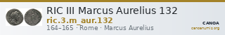 RIC III Marcus Aurelius 132 — CANOA