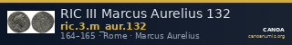 RIC III Marcus Aurelius 132 — CANOA