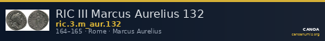 RIC III Marcus Aurelius 132 — CANOA