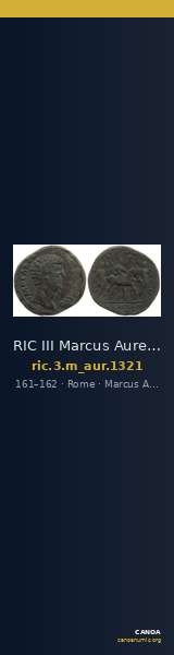 RIC III Marcus Aurelius 1321 — CANOA