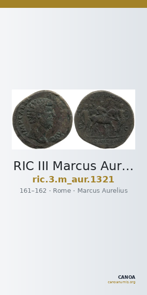 RIC III Marcus Aurelius 1321 — CANOA