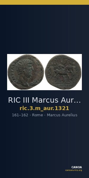 RIC III Marcus Aurelius 1321 — CANOA