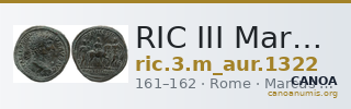 RIC III Marcus Aurelius 1322 — CANOA