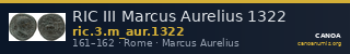 RIC III Marcus Aurelius 1322 — CANOA