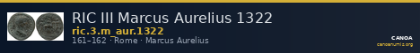 RIC III Marcus Aurelius 1322 — CANOA
