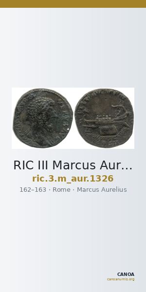 RIC III Marcus Aurelius 1326 — CANOA