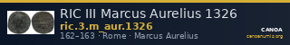 RIC III Marcus Aurelius 1326 — CANOA