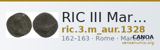 RIC III Marcus Aurelius 1328 — CANOA