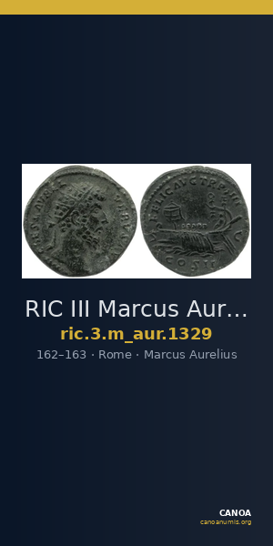 RIC III Marcus Aurelius 1329 — CANOA