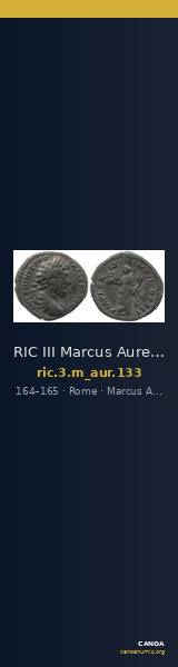RIC III Marcus Aurelius 133 — CANOA