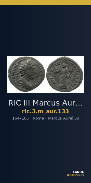 RIC III Marcus Aurelius 133 — CANOA
