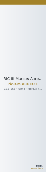 RIC III Marcus Aurelius 1331 — CANOA