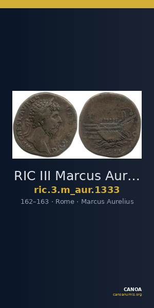RIC III Marcus Aurelius 1333 — CANOA