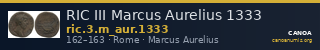 RIC III Marcus Aurelius 1333 — CANOA