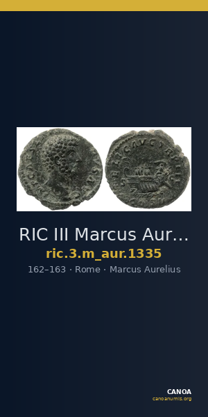 RIC III Marcus Aurelius 1335 — CANOA