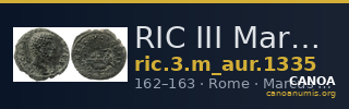 RIC III Marcus Aurelius 1335 — CANOA