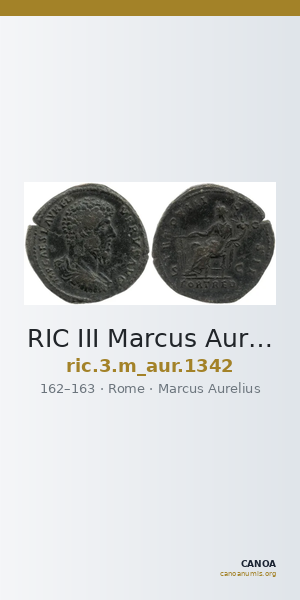 RIC III Marcus Aurelius 1342 — CANOA