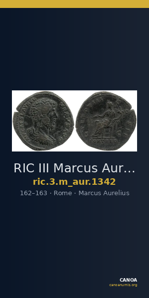 RIC III Marcus Aurelius 1342 — CANOA