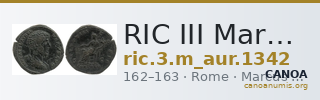 RIC III Marcus Aurelius 1342 — CANOA
