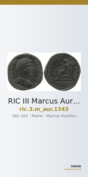RIC III Marcus Aurelius 1343 — CANOA