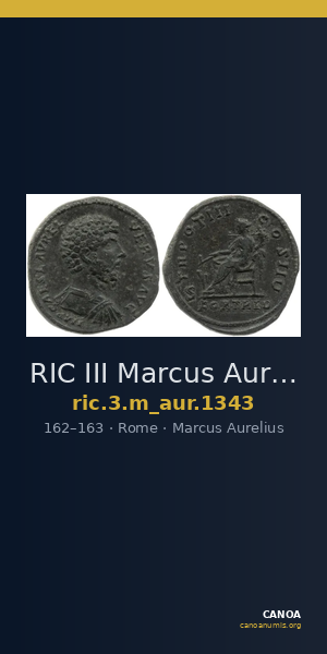 RIC III Marcus Aurelius 1343 — CANOA