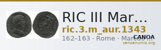 RIC III Marcus Aurelius 1343 — CANOA