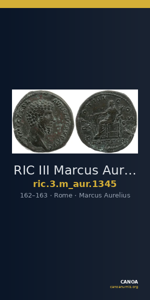 RIC III Marcus Aurelius 1345 — CANOA