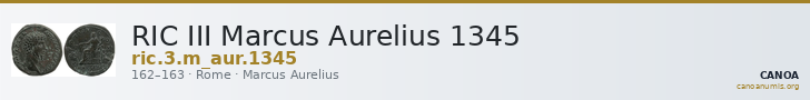 RIC III Marcus Aurelius 1345 — CANOA