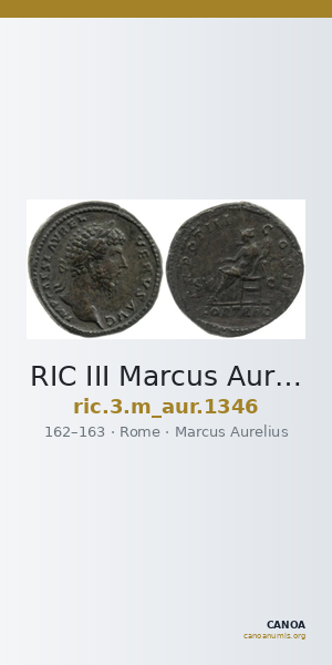 RIC III Marcus Aurelius 1346 — CANOA