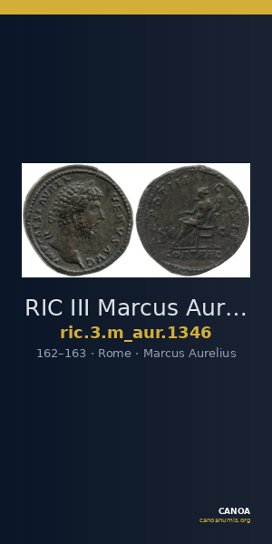 RIC III Marcus Aurelius 1346 — CANOA