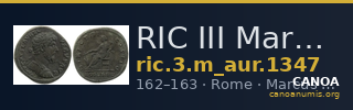 RIC III Marcus Aurelius 1347 — CANOA